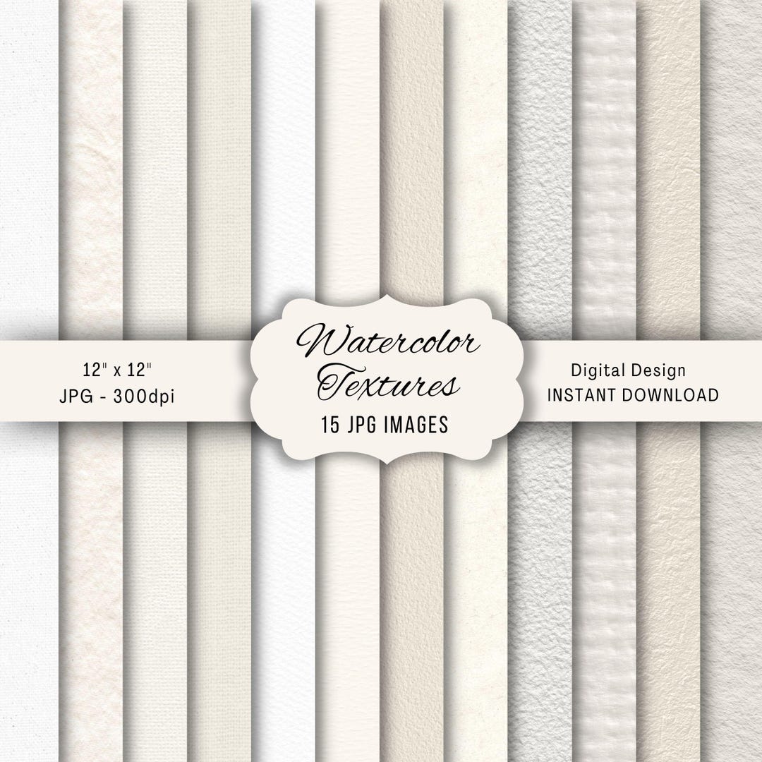 Watercolor Texture Paper, Digital Paper, Textured Paper, Printable Scrapbook Paper