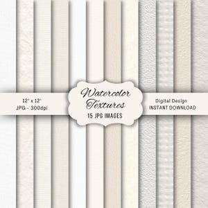 Papel con textura de acuarela, papel digital, papel texturizado, papel para álbumes de recortes imprimible