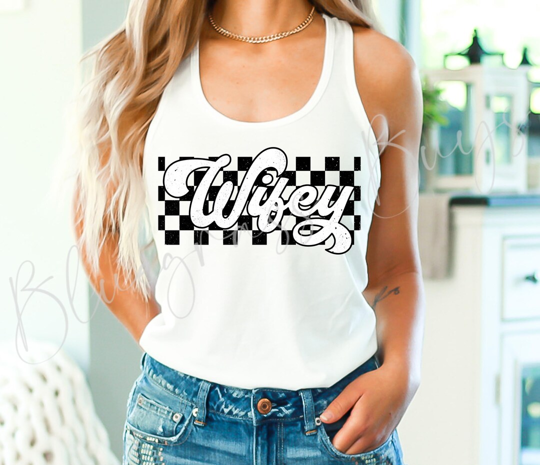 Retro Wifey PNG, Wifey Checkered, Wife Shirt Design, Retro Mama Png - Etsy