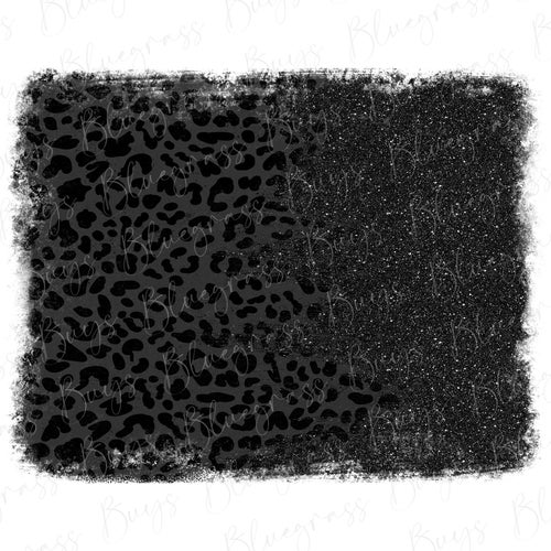Black Gold Glitter Leopard Print PNG Seamless Leopard - Etsy
