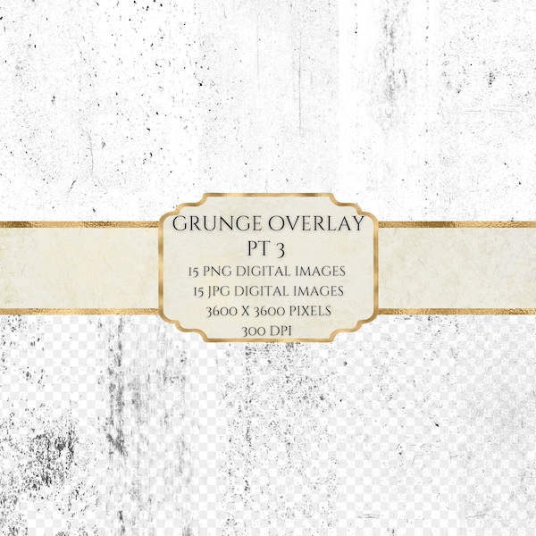 Grunge Overlay Part 3, Grunge Texture PNG, Distressed Overlay