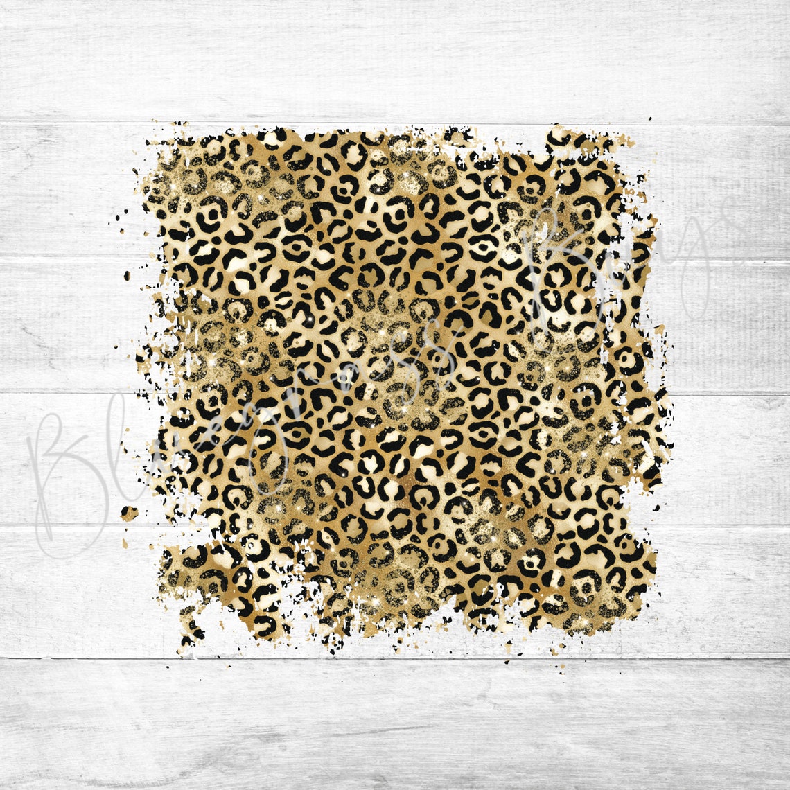 Glitter Leopard Background PNG Grunge Cheetah Print - Etsy