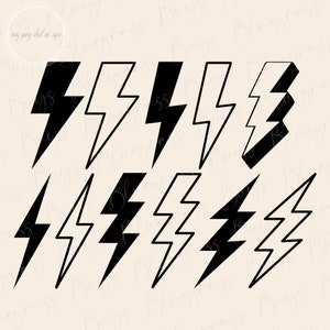 Lightning Bolt svg - Lightning svg bundel, Lightning Bolt svg, Flash svg, Lightning clipart