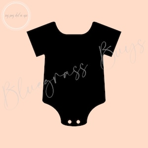 Baby SVG, Baby Onesie SVG, Newborn Clipart, Digital Download, Cricut, Silhouette Cut File