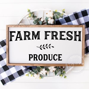 Produits frais de la ferme SVG - produits frais SVG - ferme signe SVG - fichier de coupe Cricut