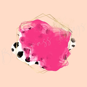 Cowhide Logo Background PNG, Alcohol Ink Backsplash, Logo Design PNG