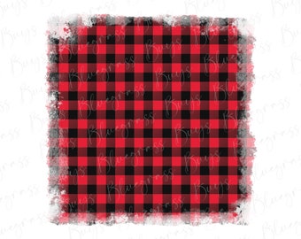 Buffalo Plaid Background PNG, Grunge Backsplash PNG, Background Sublimation