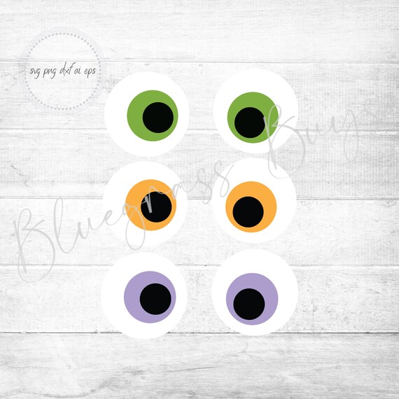 Monster Googly Eyes SVG Halloween Eyeballs SVG Halloween Etsy