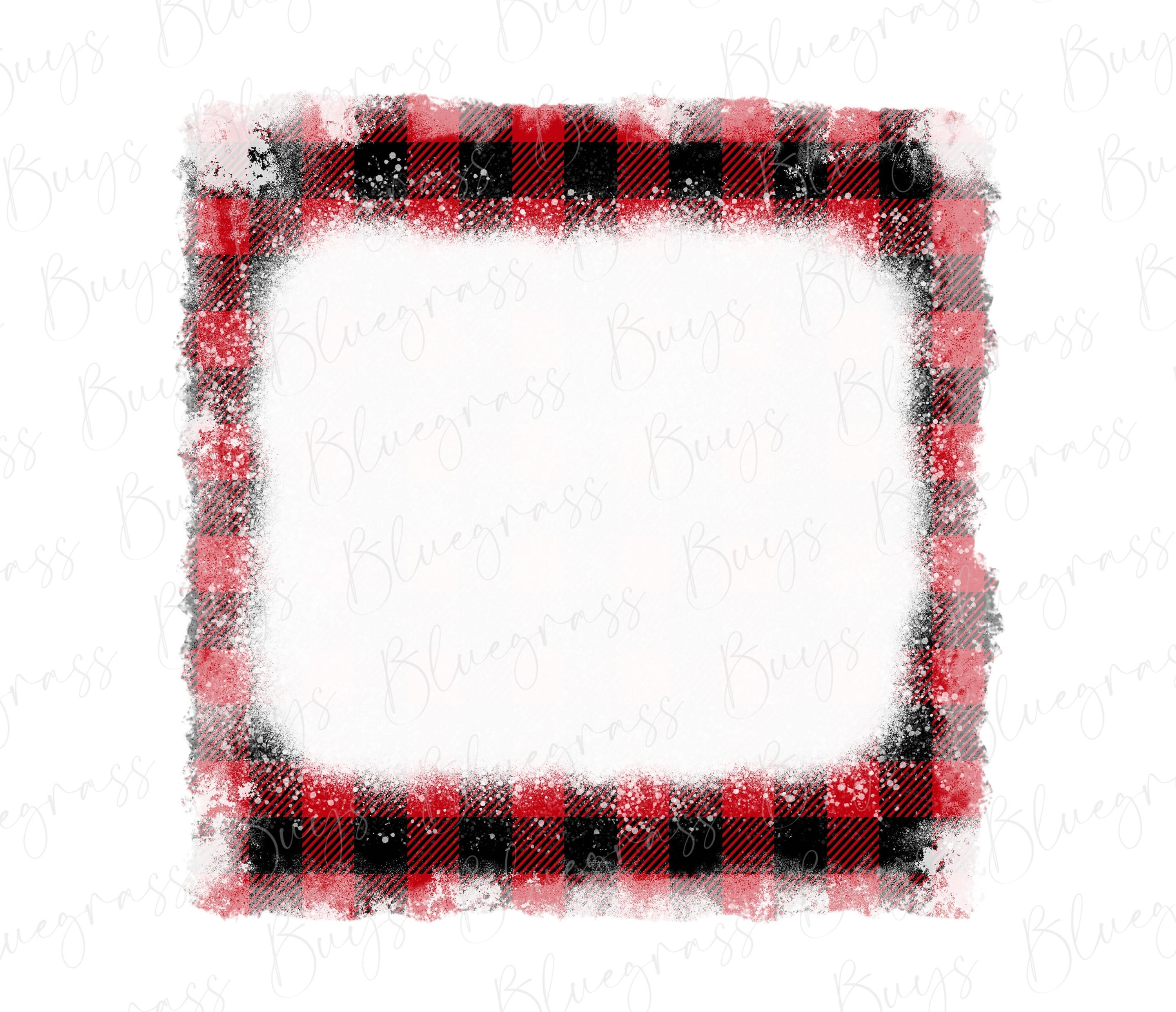 Red Buffalo Plaid Background With Bleach PNG Distressed - Etsy