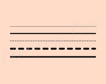 Líneas SVG, Línea punteada Png, Archivo de corte de trazo de línea, Descarga digital, Cricut, Archivo de corte de silueta