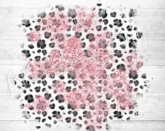 Fondo de leopardo de brillo rosa PNG, protector contra salpicaduras de guepardo grunge, estampado de leopardo afligido rosa