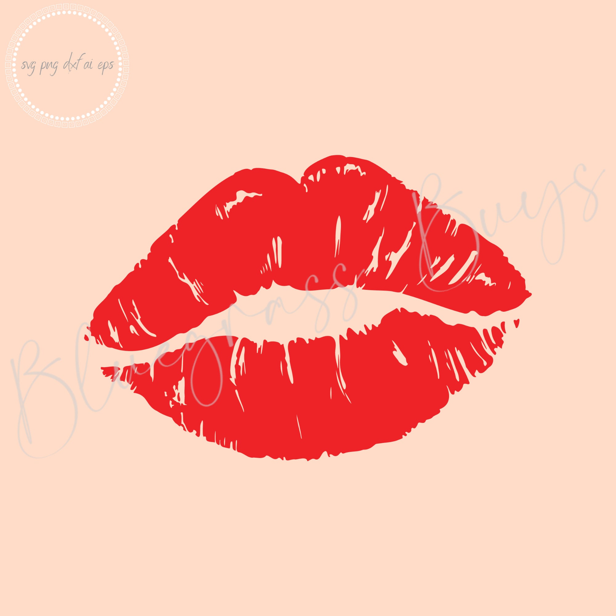 Dripping Lips LV Pink INSTANT DOWNLOAD print file PNG – BB Digital