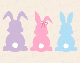 Easter Bunny SVG, Bunny Png, Easter Clipart, Rabbit Svg, Digital Download, Cricut, Silhouette Cut File