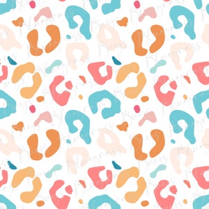 Leopard Seamless Pattern, Animal Print Repeating Pattern, Cheetah Print