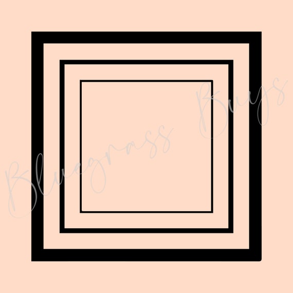 Cornice quadrata SVG, cornice di forma base Png, monogramma quadrato SVG,  download digitale, Cricut, file di taglio Silhouette -  Italia