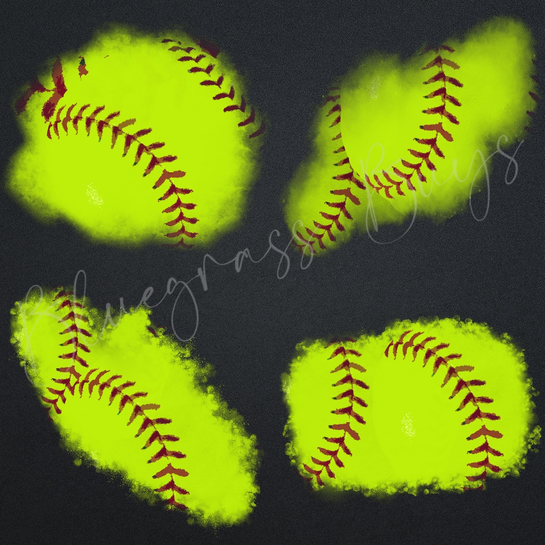 Softball Sublimation Patch Softball Splash PNG - Etsy