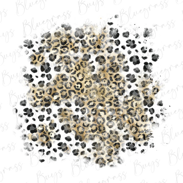 Leopard Background PNG, Grunge Cheetah Backsplash, Distressed Leopard Print