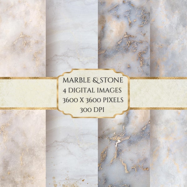 Marble Stone Digital Paper, Fine Art Digital Paper, Stone Texture Background