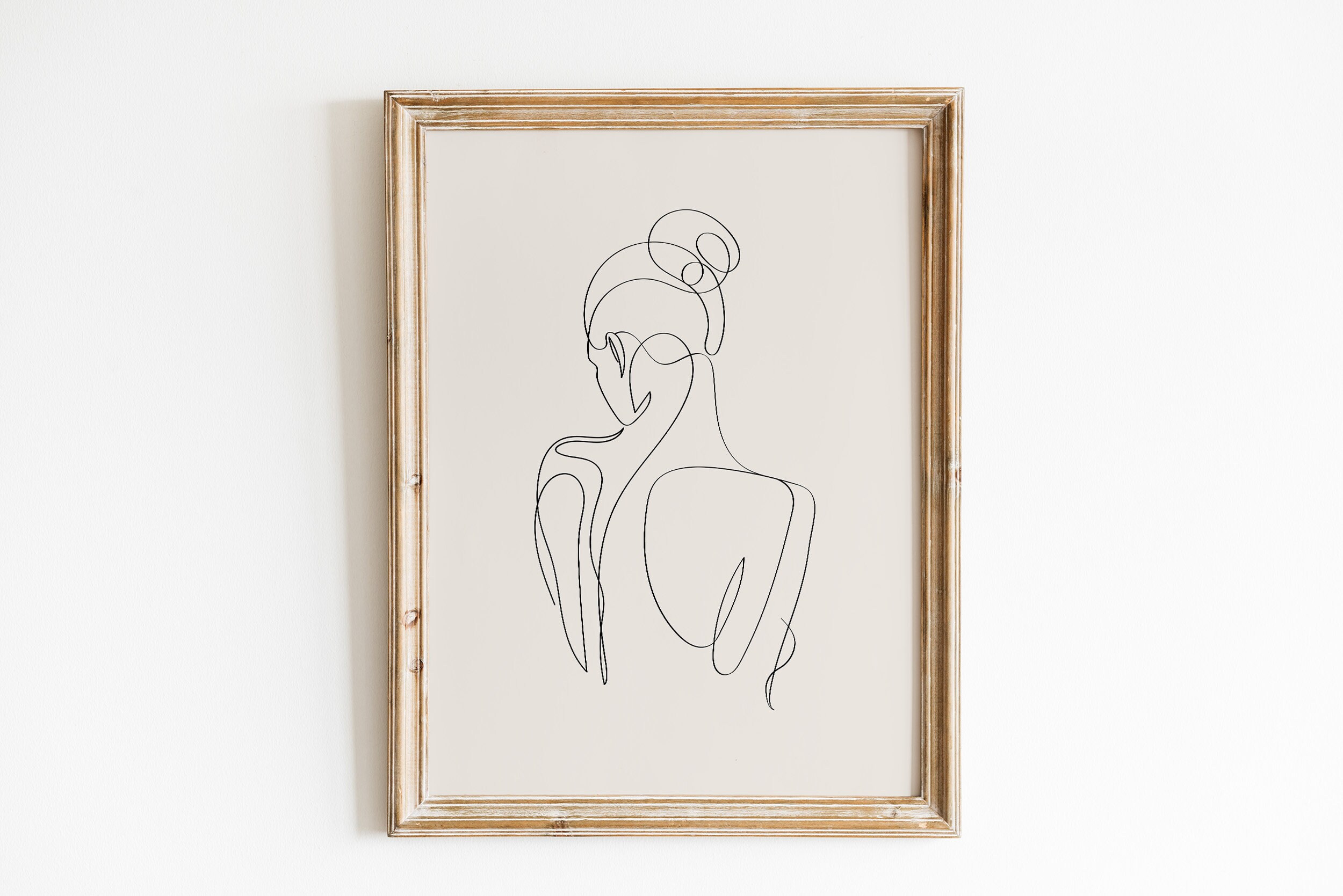 Woman Boho Printable Wall Art / Boho Woman Print / Boho Girl Etsy