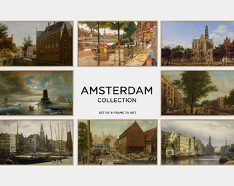 Samsung Frame TV Art Set / Amsterdam Bundle - 8 images / Amsterdam Frame TV Art /  Dutch Canal Art / Netherlands FrameTV Art