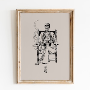 Halloween Print / Halloween Print Wall Art / Skeleton Print / Ghost Print / Spooky Prints / Halloween Decor / Halloween Printables