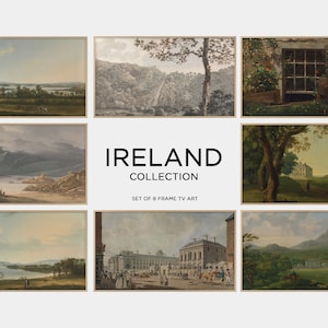 Samsung Frame TV Art Set / Ireland Bundle - 8 images / Ireland Frame TV Art /  Ireland Oil Painting / Irish Landscape Art