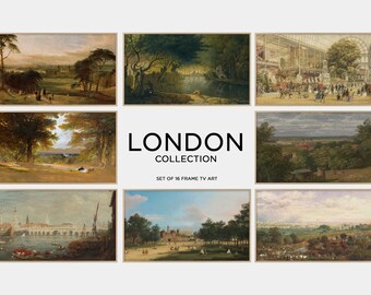 Samsung Frame TV Art Set / London Bundle - 16 images / London Frame TV Art / England Frame Art / Frame TV Art Print / London Oil Painting
