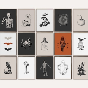Halloween Prints Bundle - Set of 15: Spooky Home Decor (Digital Download)