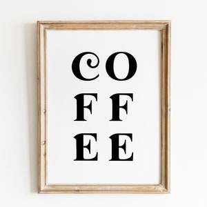 Coffee Gallery Wall Set of 5 Prints / Coffee Print / Bar Cart Print ...