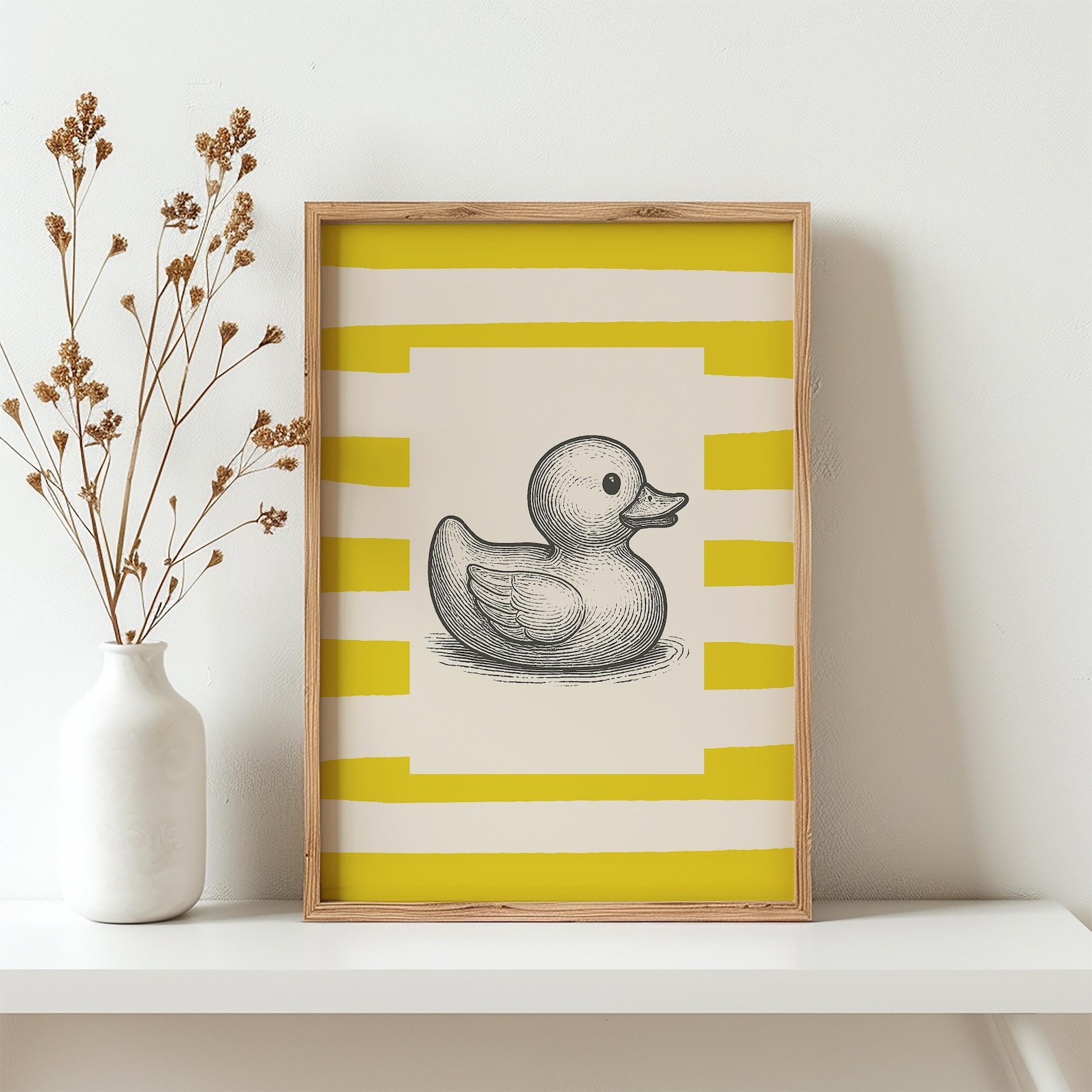 Rubber Duck Print | Bathroom Wall Art | Duck Bathroom Decor | Nursery ...
