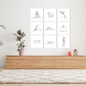 The Little Prince Wall Art / Little Prince Set / Minimalist Nursery ...