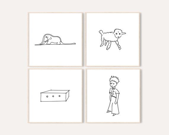 Art & Collectibles Prints Minimalist Nursery The Little Prince Print ...