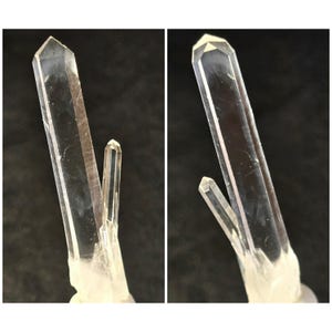 Elegant Blue Mist Colombian Lemurian Quartz Crystal, 10g, 7cm H Approx