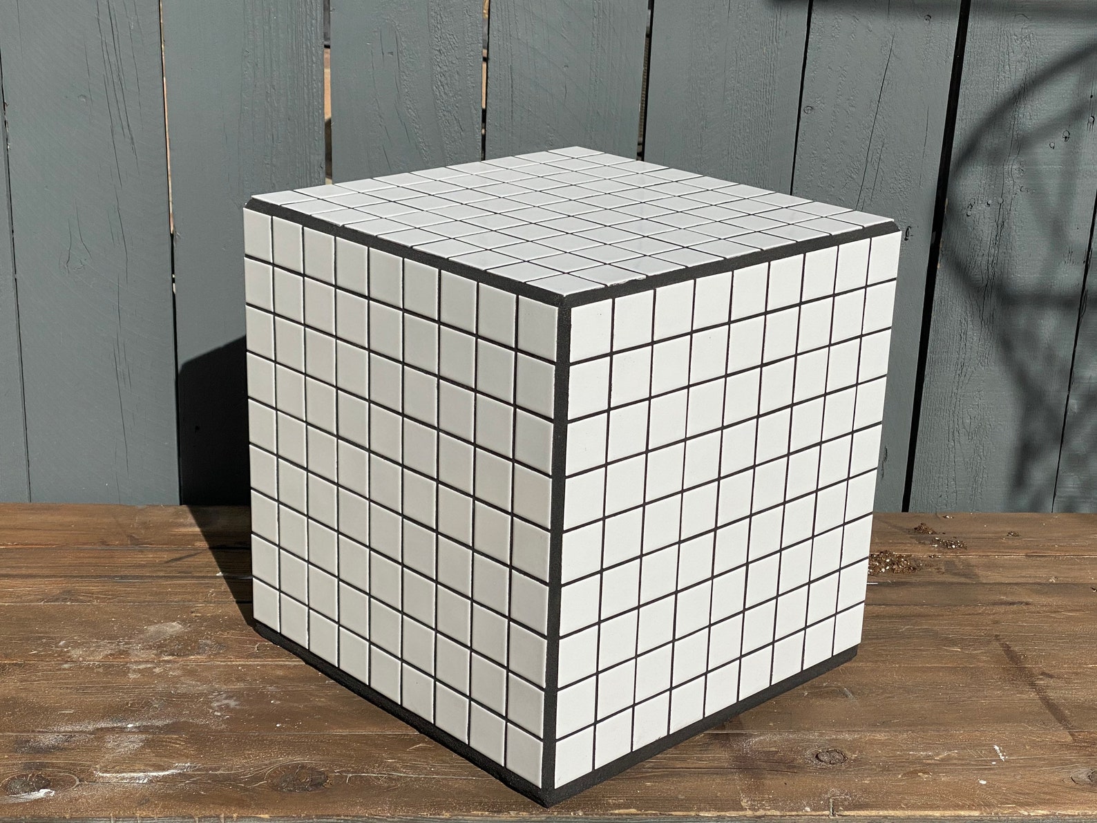 Tile Table Cube Ceramic Tile Side Table cube - Etsy