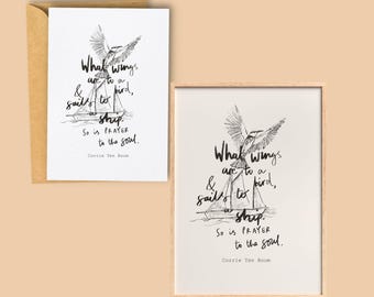 Citation de prière carte Corrie Ten Boom / impression / téléchargement numérique