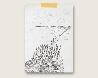 Dieu fournit un chemin / mer rouge / moïse / Téléchargement numérique / Affiche d'art chrétien