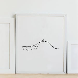 Lord Shepherd / salmo 23 / versículo bíblico / arte de parede / arte cristã / cartão reciclado / kraft ou branco