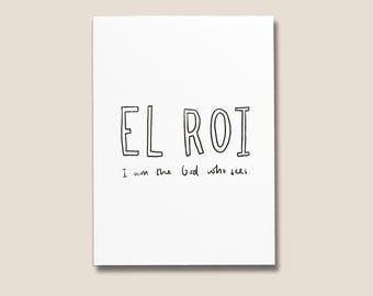 El Roi, je suis le dieu qui voit Impressions d'affiches de versets bibliques en téléchargement numérique