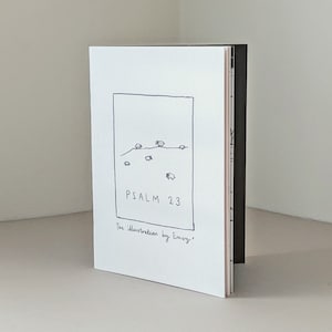 Psalm 23 an illustration book /illustrated bible verse / Christian gifts / bible verse / letterbox gift / anxiety help /