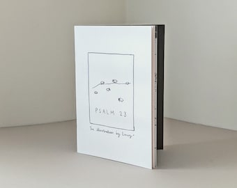 Livret illustré du Psaume 23 : cadeau chrétien, verset de la Bible