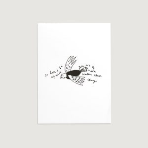 Pardal Deus sabe o que você precisa / estampas cristãs / cartão reciclado / kraft ou branco