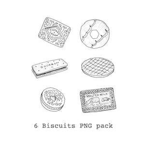 Biscuits Vector SVG PNG pack / Cricut Supplies / Graphic Design / Clipart / Sketch / design supplies