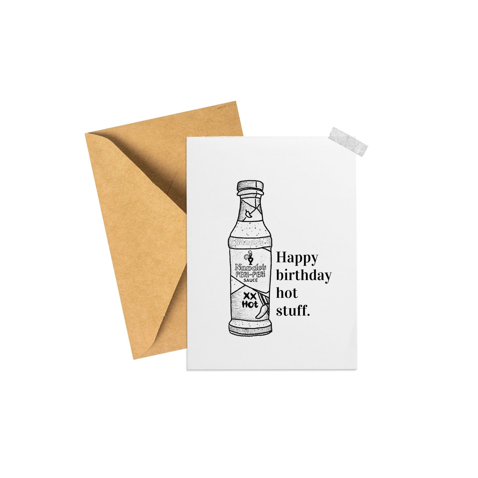 Nandos Birthday Card / Nandos / Hot Stuff / Lockdown 2021 / Etsy UK
