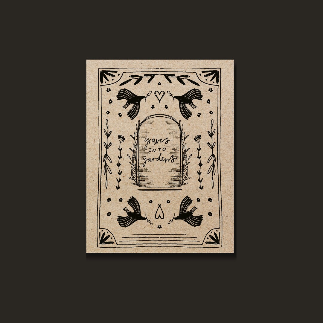 Graves Into Gardens / Biblical Lyrics / Wall Art / Christian Etsy