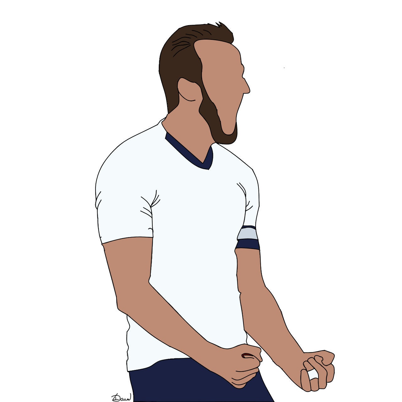 A4 Harry Kane Art Print Framed | Etsy