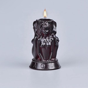 Hekate Candle | Hecate Candle | Maiden, Mother, Crone | Hecate Statue | Goddess of Witches | Hecate | Altar Candle | Ritual | Witchy Gifts |