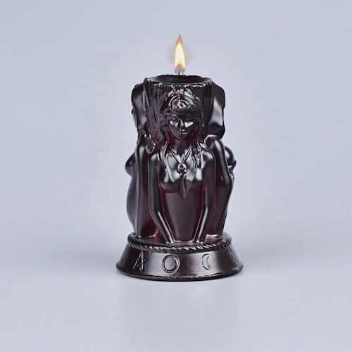 Hekate Candle | Hecate Candle | Maiden, Mother, Crone | Hecate Statue | Goddess of Witches | Hecate | Altar Candle | Ritual | Witchy Gifts |