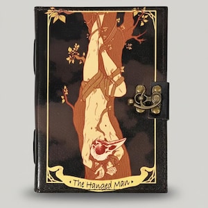 The Hanged Man Leather Journal: Tarot Card Book of Shadows