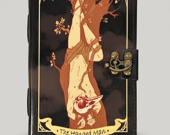 The Hanged Man Leather Journal: Tarot Card Book of Shadows