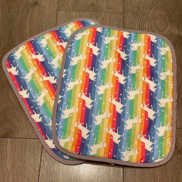 RAYBURN 600  Lid Cover Mat Pad Hob Cover With Straps Rainbow Unicorn